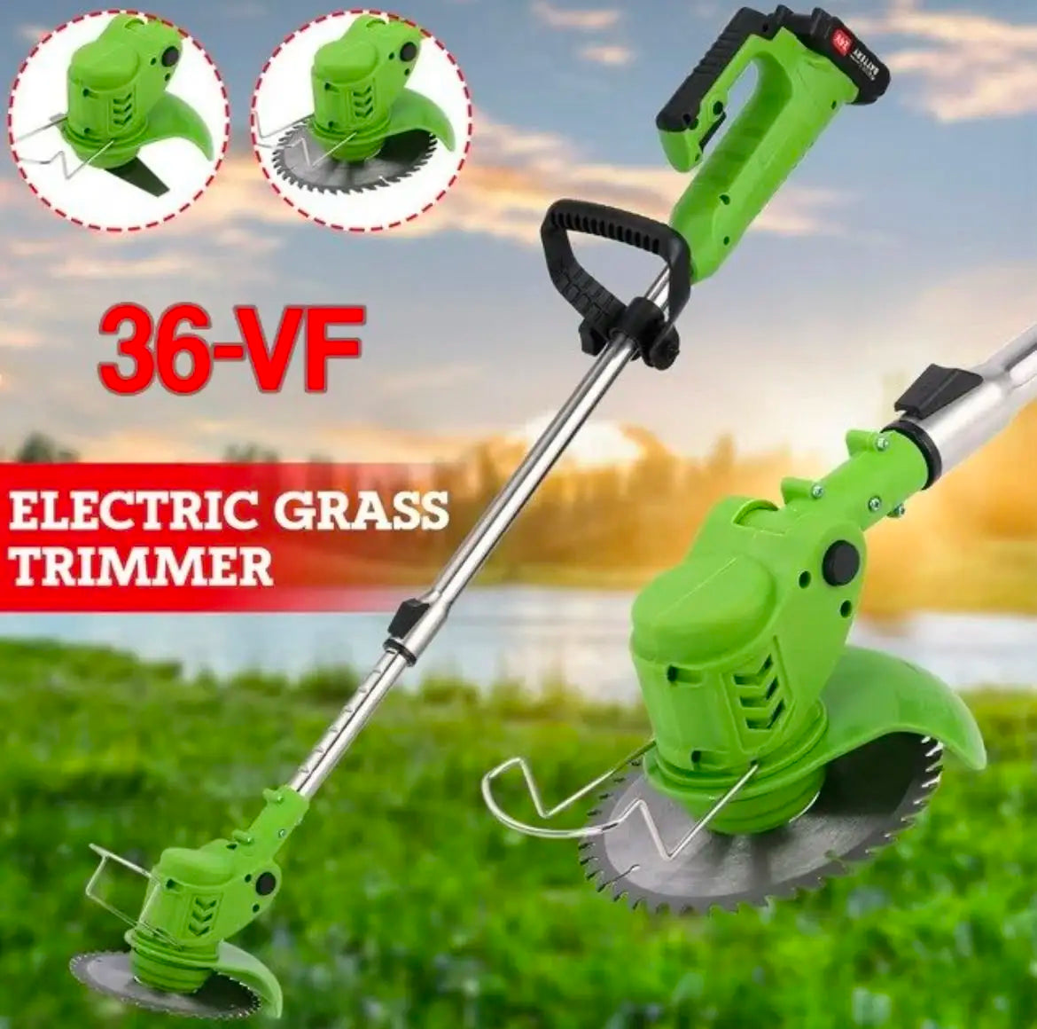 Hi-Tex Cordless Lawn Mower & Grass Trimmer, Model HT-901