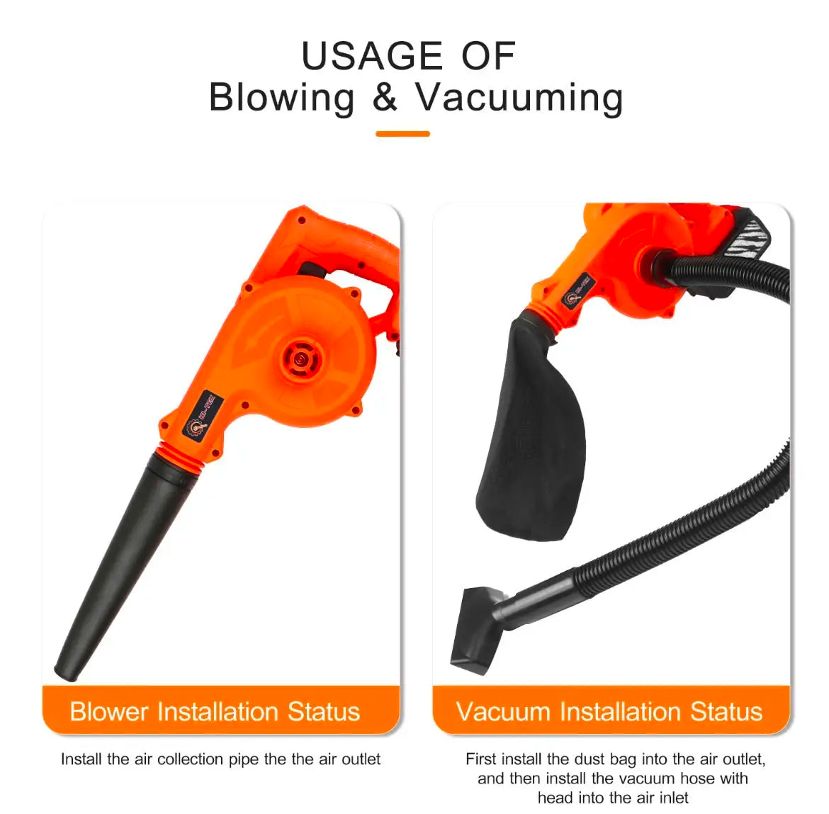 Hi-Tex 2 in 1 Cordless Blower + Vacuum Cleaner, Model H-1120