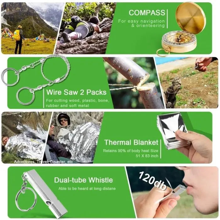 18 in 1 Survival & Camping Kit