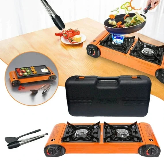 Hi-Tex Portable Gas stove with 2 Burners