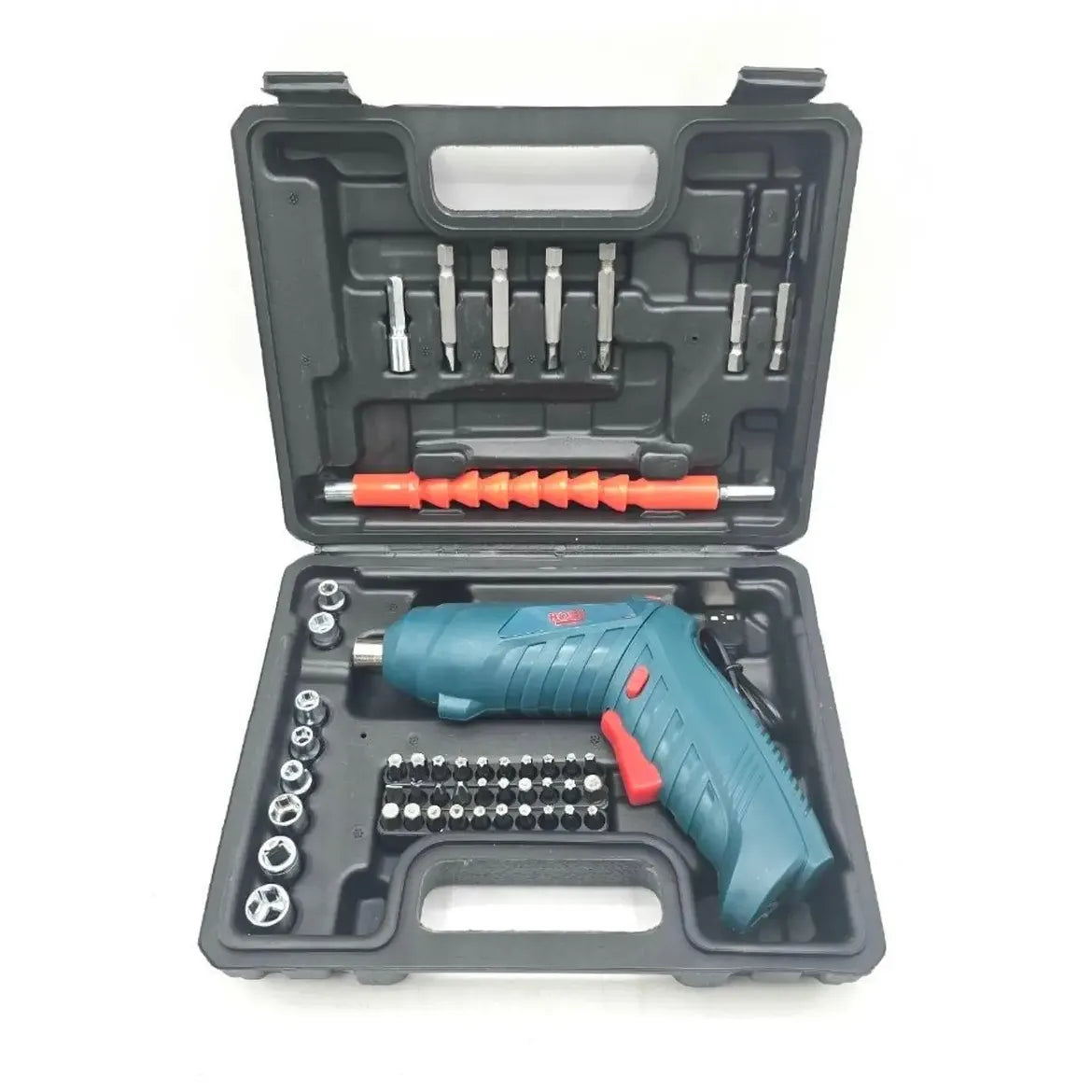 Boss Cordless Electric Screwdriver Kit – Rechargeable Driver with Bits, Sockets &amp; Flexible Extension in Carry Case