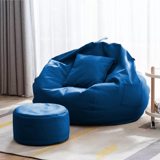 Bean Bag Chair with Footrest & Pillow – Kuwait