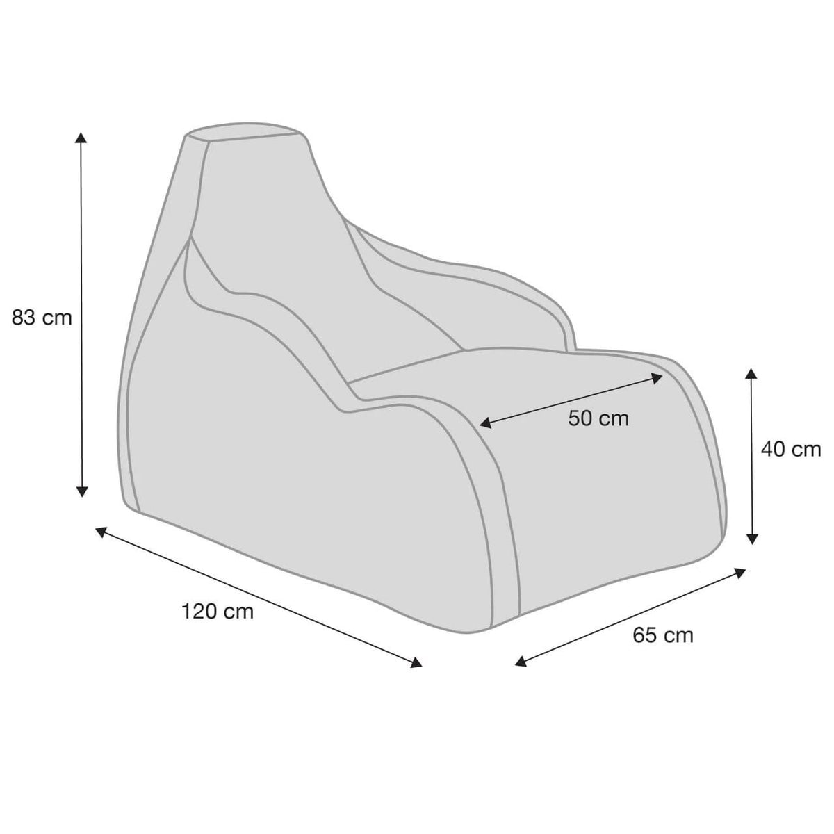Gaming Bean Bag Chair – Comfortable Floor Gaming Seat Kuwait