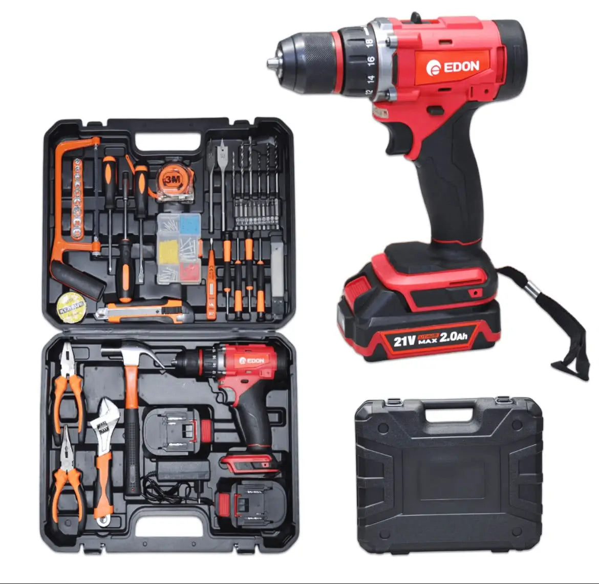 Edon 12V Cordless Drill 24-Piece Tool Set