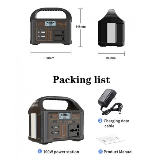 12000mAh portable Power Station 150 W