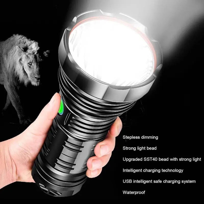 Led Flashlight Hi-Tex [ TW-1028 ]